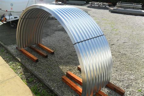 curved galvanized corrugated metal sheet